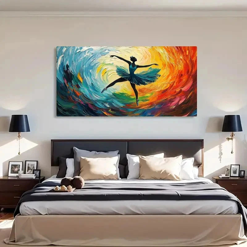 Modern Transverse Fashion Deco Wall Art Canvas Office Home Room Framed 120x60cm - Bella Home Decor