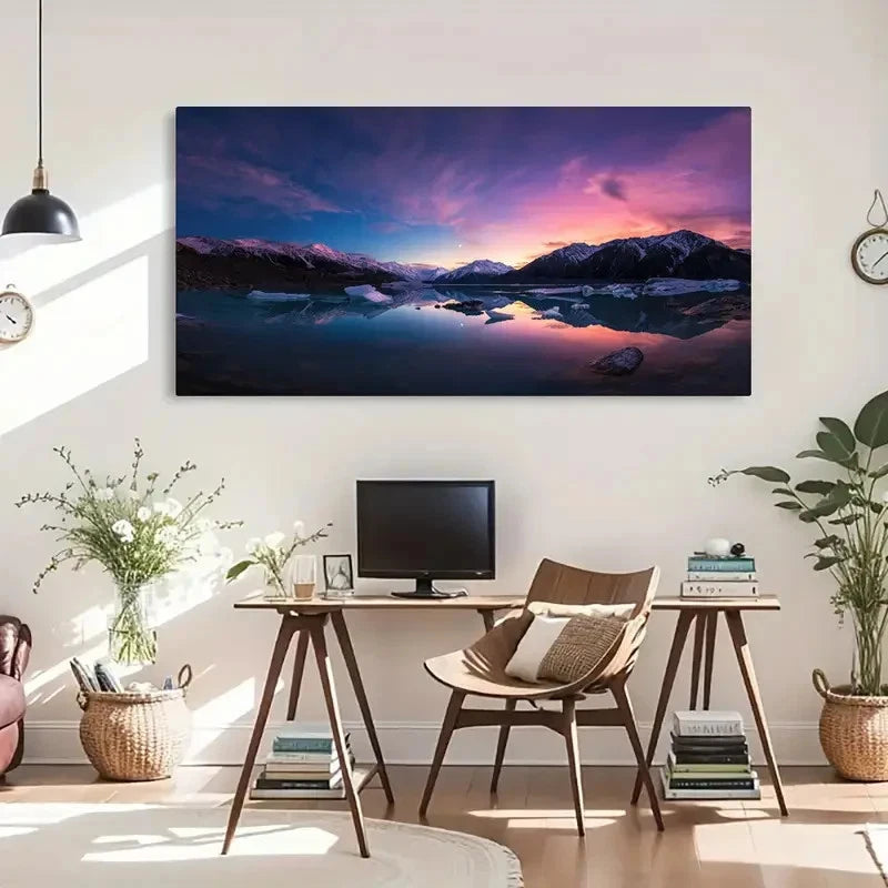 Spring Winter Scenery Deco Wall Art Canvas Office Home Room Framed 120x60cm