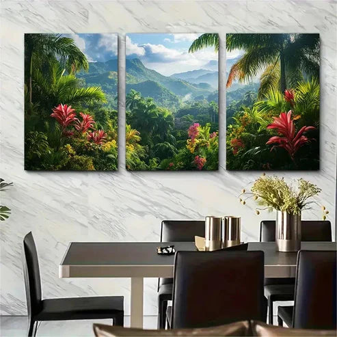 3pcs Botanical Decor North American Perfect Wall Art Canvas Unframed - High Quality Print 100% Australian Made Wall Canvas - Bella Home Decor
