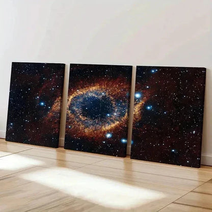 3pcs Outer Space Cosmic Universe Science Wall Art Set Canvas Unframed - High Quality Print 100% Australian Made Wall Canvas