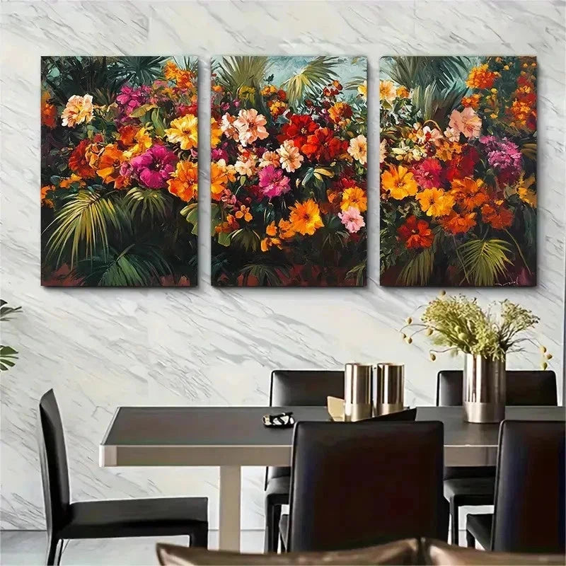 3pcs Cordoba Spanish Travel Tropical Perfect Wall Art Set Canvas Framed 50x70cm - High Quality Print 100% Australian Made Wall Canvas Ready to Hang - Bella Home Decor