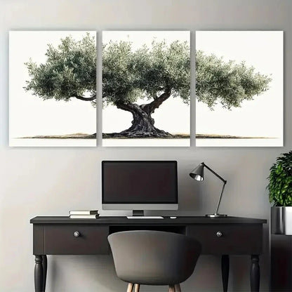 3pcs Botanical Tree Naturce Décor Perfect Wall Art Set Canvas Framed 50x70cm - High Quality Print 100% Australian Made Wall Canvas Ready to Hang - Bella Home Decor