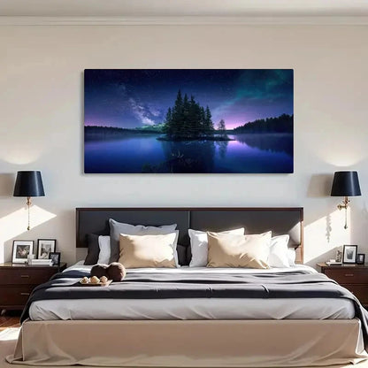 Spring Winter Scenery Retro Wall Art Canvas Office Home Room Framed 120x60cm