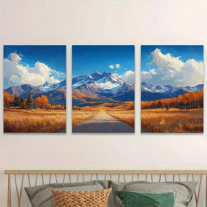 3pcs Colorado Mountain Landscape  Wall Art Set Canvas Framed 40x60cm - High Quality Print 100% Australian Made Wall Canvas Ready to Hang - Bella Home Decor