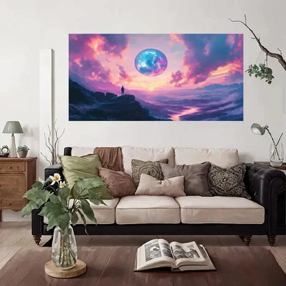 Cosmic Sky Decorative Wall Art Canvas Office Home Room Framed 120x60cm