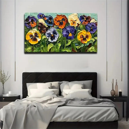 Modern Floral Acrylic Color Wall Art Canvas Office Home Room Framed 120x60cm