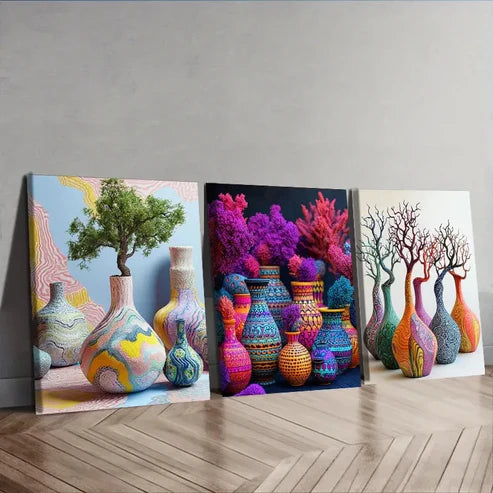 3pcs Waterproof Cloth, Luxurious Wall Art Set Canvas Unframed – High Quality Print 100% Australian Made Wall Canvas
