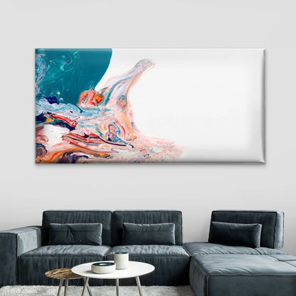 Colorful Liquid Marble Wall Art Canvas Office Home Room Framed 120x60cm - Bella Home Decor