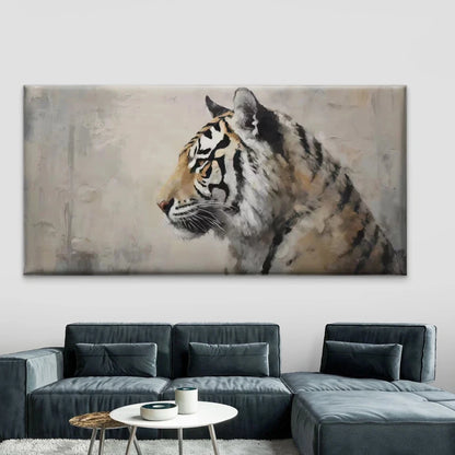 Realistic Majestic Tiger Wall Art Canvas Office Home Room Framed 120x60cm