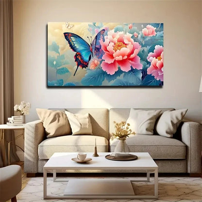 Silvery Leaf Veins Wall Art canvas office home room framed 120x60cm - Bella Home Decor