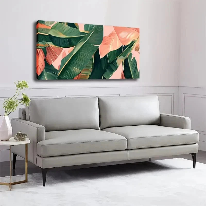 Deco Classic Minimalist Lands Wall Art Canvas Office Home Room Framed 120x60cm
