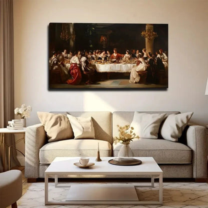 Modern European Palace Wall Art Canvas Office Home Room Framed 120x60cm