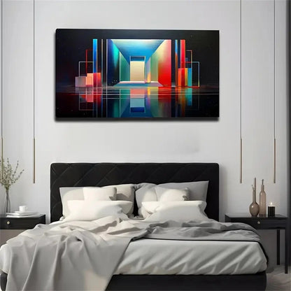 Simple Magic Door Dance Spaces Wall Artc Canvas Office Home Room Framed 120x60cm