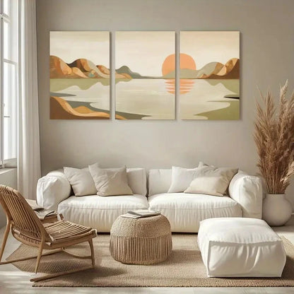 3pcs Blue & Golden Feather Polyester Fiber Wall Art Set Canvas Framed 40x60cm - High Quality Print 100% Australian Made Wall Canvas Ready to Hang - Bella Home Decor