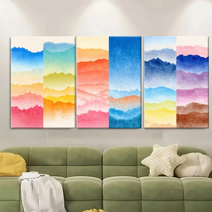 3pcs Various Sunset Clipart, Sunset  Wall Art Set Canvas Framed 50x70cm - High Quality Print 100% Australian Made Wall Canvas Ready to Hang