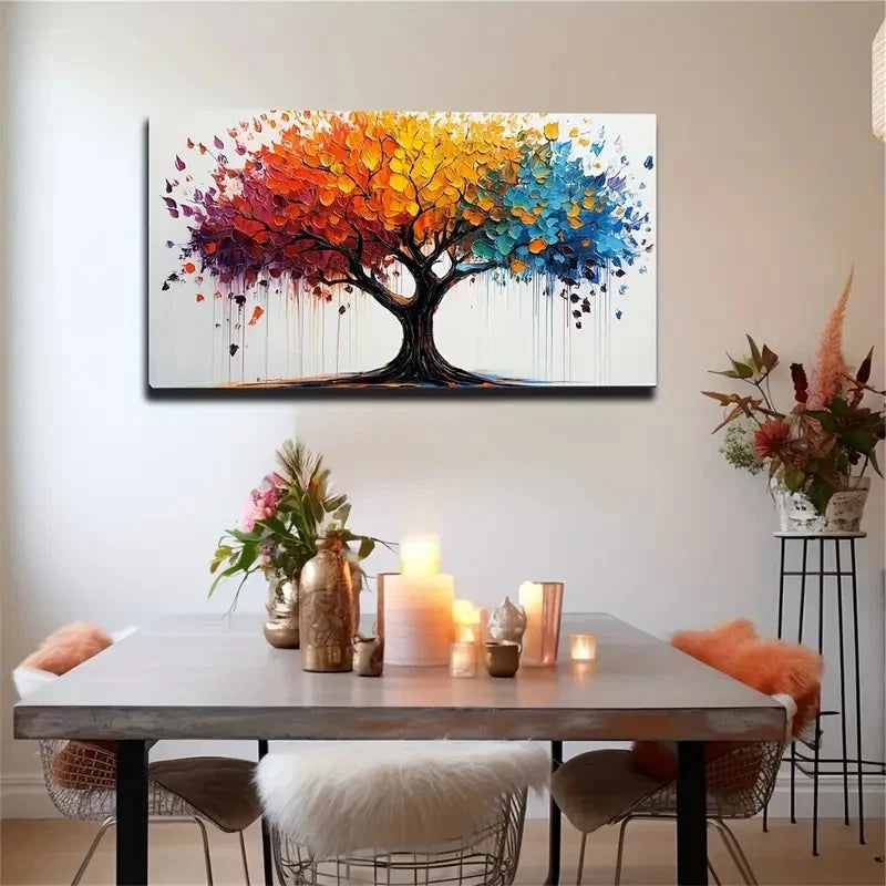 Bohemian Modern Abstract Wall Art canvas office home room framed 120x60cm - Bella Home Decor