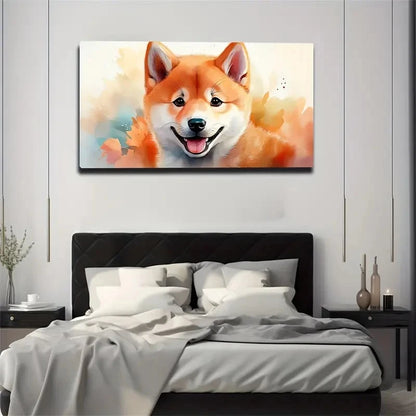 Vibrant Watercolor Wall Art Canvas Office Home Room Framed 120x60cm