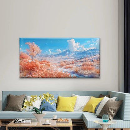 Nature Landscape Soft Color Ton Wall Art Canvas Office Home Room Framed 120x60cm - Bella Home Decor