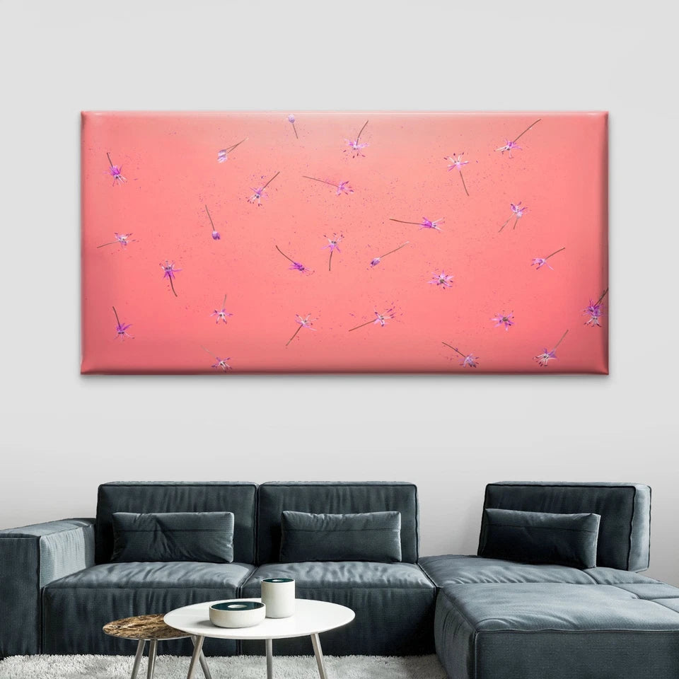 Flower With Psychedelic Wall Art Canvas Office Home Room Framed 120x60cm - Bella Home Decor