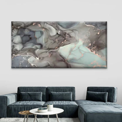 Elegant Marble Abstract Wall Art Canvas Office Home Room Framed 120x60cm