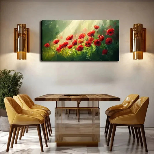 Modern Minimalist Home Floral Wall Art Canvas Office Home Room Framed 120x60cm