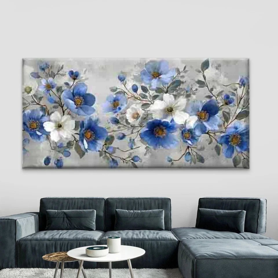 Minimalist Floral Landscape Wall Art Canvas Office Home Room Framed 120x60cm
