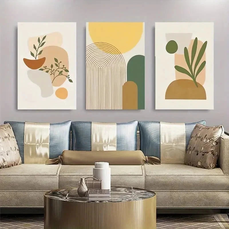3pcs Modern Minimalist Fashion Decorative Wall Art Set Canvas Framed 60x90cm - High Quality Print 100% Australian Made Wall Canvas Ready to Hang
