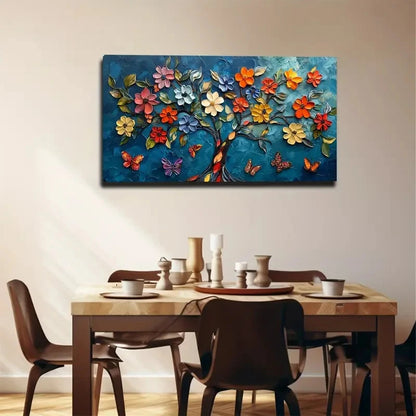 Colorful Flowers Wall Art Canvas Office Home Room Framed 120x60cm