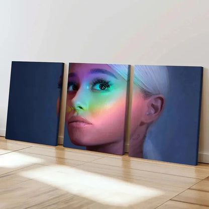 3pcs Famous Singer Ariana Grande Poster Wall Art Set Canvas Framed 40x60cm - High Quality Print 100% Australian Made Wall Canvas Ready to Hang - Bella Home Decor