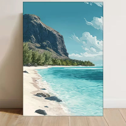 Mauritius Tropical Island Metal Print Ready to Hang