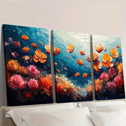3pcs  Hawaii Fish & Coral Reef  HF     Wall Art Set Canvas Framed 50x70cm - High Quality Print 100% Australian Made Wall Canvas Ready to Hang - Bella Home Decor