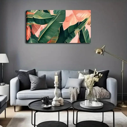 Deco Classic Minimalist Lands Wall Art Canvas Office Home Room Framed 120x60cm