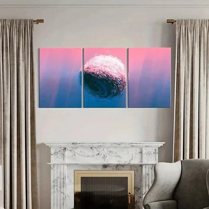 3pcs Abstract Pink Bubbles Decoration Wall Art Canvas Unframed - High Quality Print 100% Australian Made Wall Canvas - Bella Home Decor