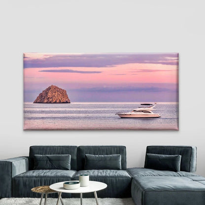 Meridian 381 Sedan PowerBoat Wall Art Canvas Office Home Room Framed 120x60cm