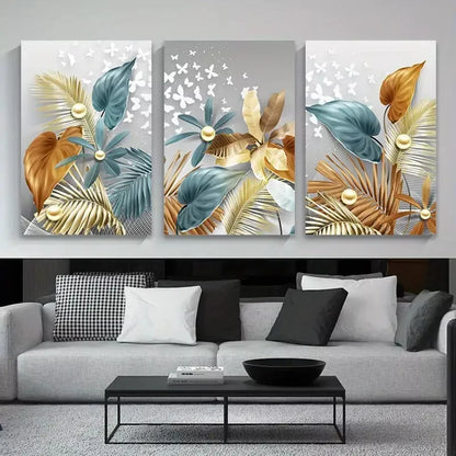3pcs Luxury Butterfly Art Canvas Framed 40x60cm - High Quality Print 100% Australian Made Wall Canvas Ready to Hang - Bella Home Decor