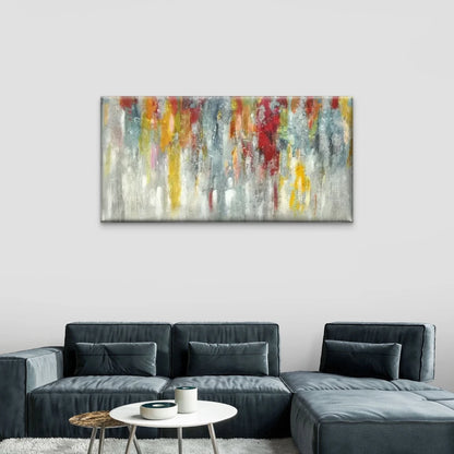 Abstract Painting Colors Wall Art Canvas Office Home Room Framed 120x60cm