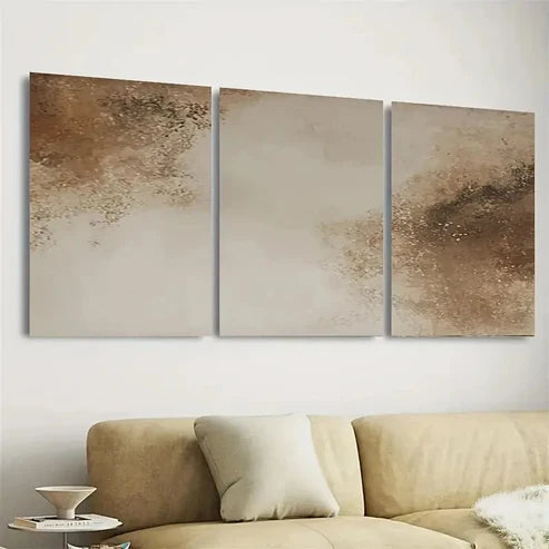 3pcs Polyester Fiber with Wooden Wall Art Set Canvas Unframed - High Quality Print 100% Australian Made Wall Canvas
