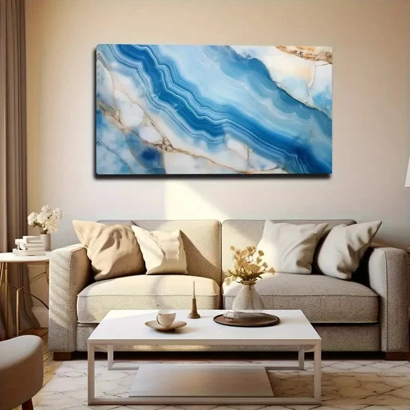 Modern Abstract Design White Wall Art Canvas Office Home Room Framed 120x60cm