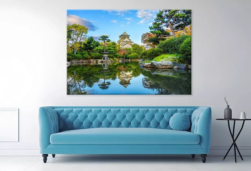 Osaka Castle Museum At Sunset Wall Art Decor 100% Australian Made - Bella Home Decor