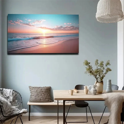 Colorful Seascape Modern Decor Wall Art Canvas Office Home Room Framed 120x60cm