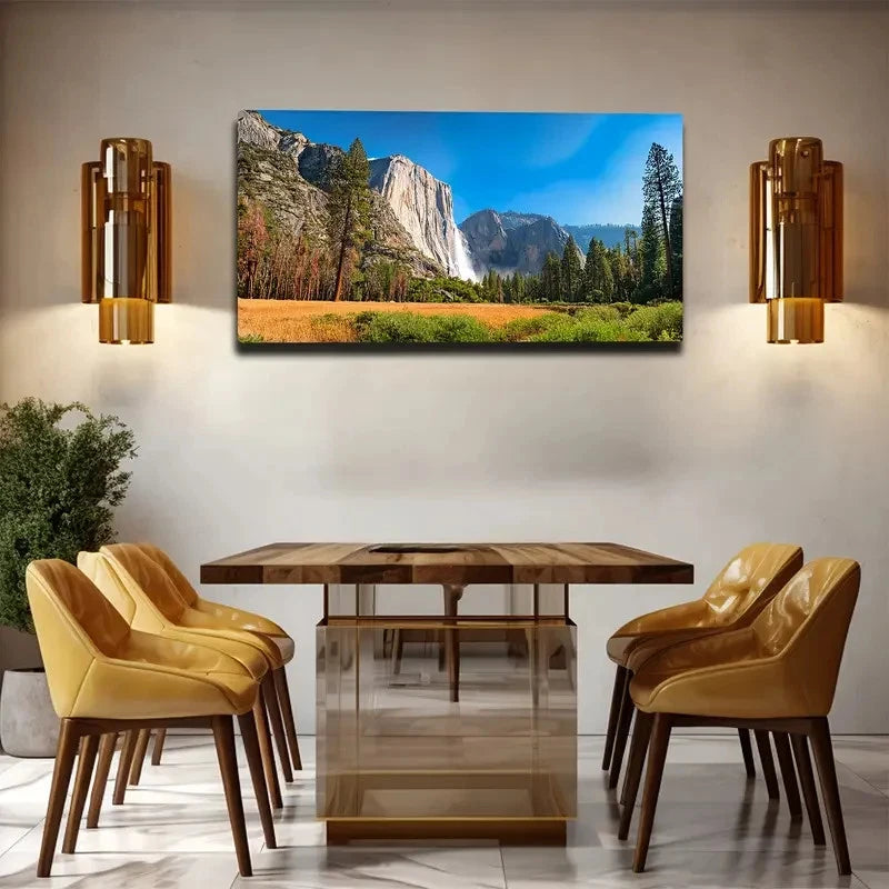 Majestic Mountain Landscape Wall Art Canvas Office Home Room Framed 120x60cm