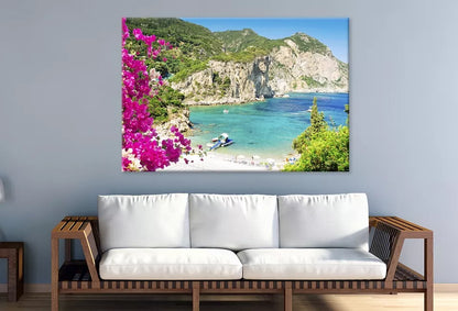 Amazing Beaches Of Corfu Greece Wall Art Decor 100% Australian Made - Bella Home Decor