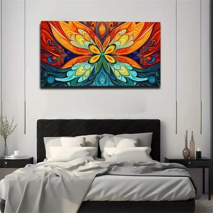 Abstract Butterfly Wall Art Canvas Office Home Room Framed 120x60cm