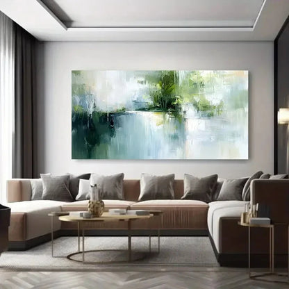 Minimalist Tree & Lake Scene Wall Art Canvas Office Home Room Framed 120x60cm