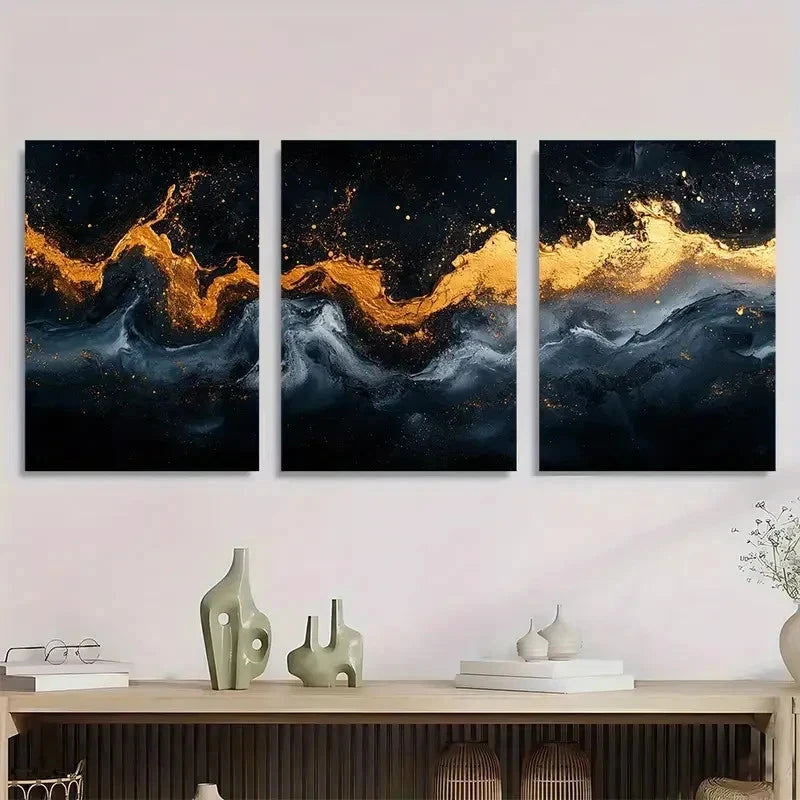 3pcs White Abstract Texture Abstract Perfect Wall Art Set Canvas Framed 50x70cm - High Quality Print 100% Australian Made Wall Canvas Ready to Hang
