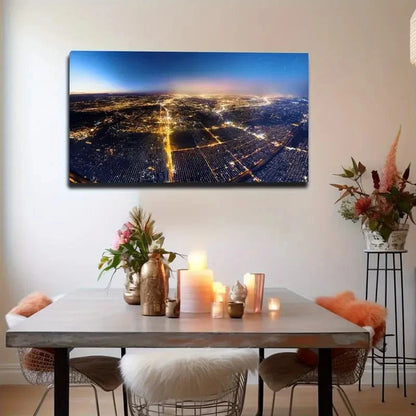 Night Modern & Bohemian Wall Art Canvas Office Home Room Framed 120x60cm