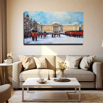Majestic Winter Square Wall Art Canvas Office Home Room Framed 120x60cm