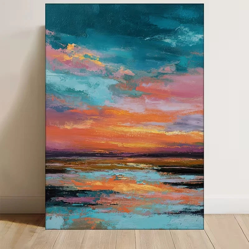 Serene Abstract Landscape  60x90cm Metal Print Ready to Hang