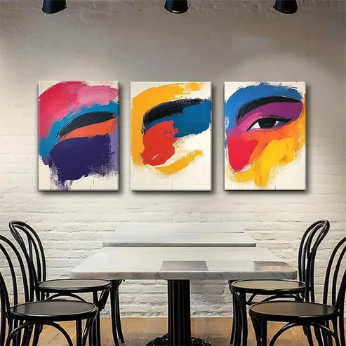 3pcs Bold Brushstrokes and Vibrant Sky Perfect Wall Art Canvas Unframed - High Quality Print 100% Australian Made Wall Canvas - Bella Home Decor