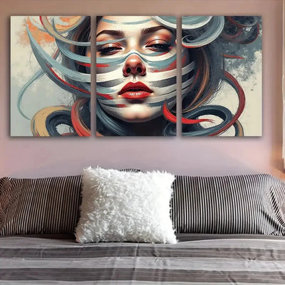 3pcs Colors of the Soul Wall Art Set Canvas Framed 60x90cm - High Quality Print 100% Australian Made Wall Canvas Ready to Hang - Bella Home Decor